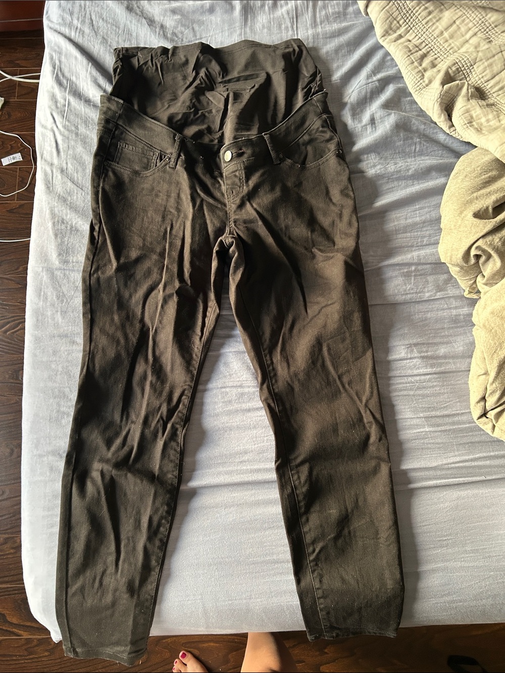 Thyme Maternity Black Maternity Skinny Jeans